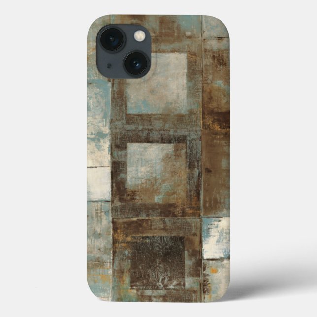 Coques Case-Mate iPhone An Abstract in Blue and Brown (Verso)