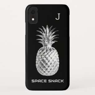 Case-Mate iPhone Case Ananas argenté Space Snack Fruit Monogrammé
