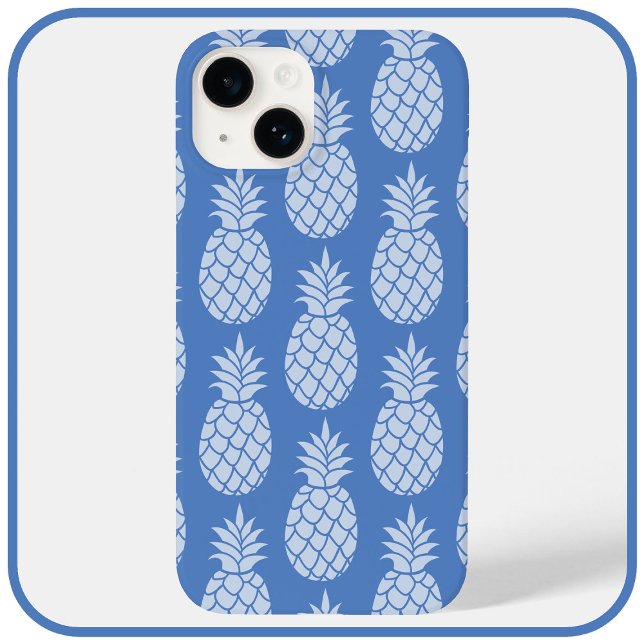 Coques Case-Mate iPhone Ananas bleu (Créateur téléchargé)