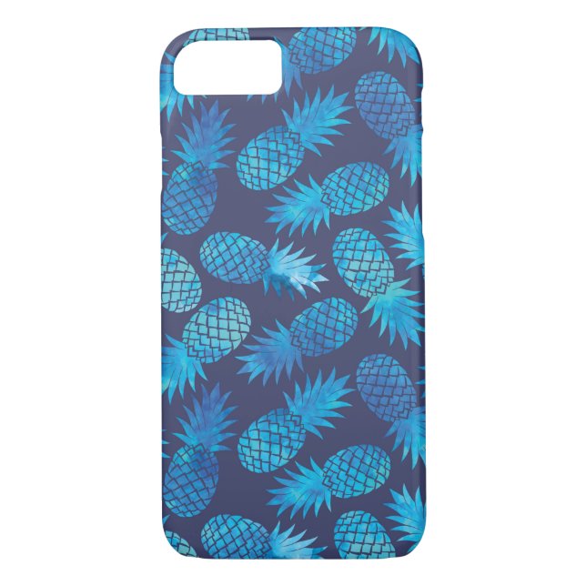 Coques Case-Mate iPhone Ananas Blue Tie Dye (Dos)