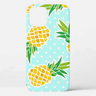 Case-Mate iPhone Case Ananas Exotiques : Polka Bleu-Dot Amusant.