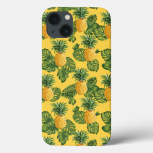 Etui iPhone Case-Mate Ananas & Feuilles Tropicaux En Or