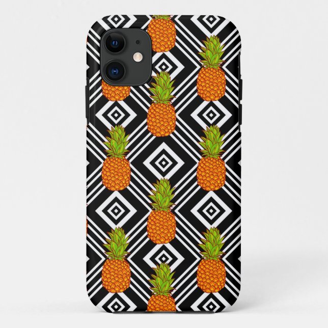 Coques Case-Mate iPhone Ananas géométriques (Dos)