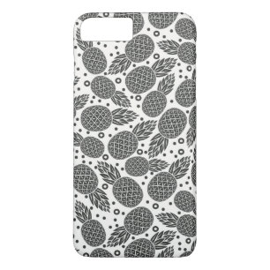 Coque iPhone 7 Plus Ananas monochrome
