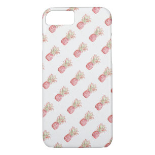 Coque iPhone 7 Ananas   rose tropical