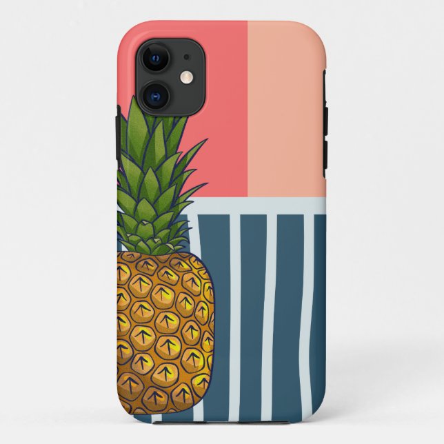 Coques Case-Mate iPhone 'Ananas solitaire' | dynamique (Dos)