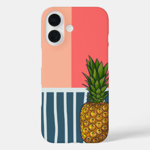 Coque Pour iPhone 16 Ananas solitaire vibrant