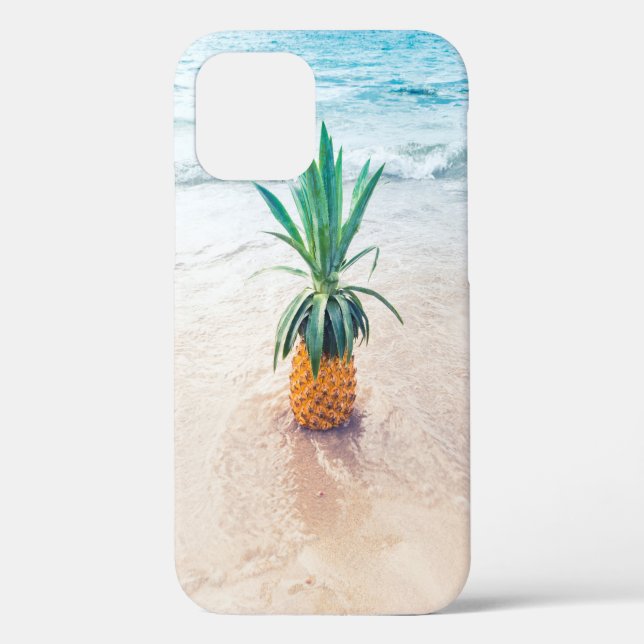 Coques Case-Mate iPhone Ananas sur la plage le matin (Verso)