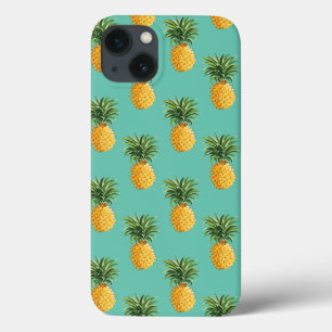 iPhone 13 Case Ananas Tropical Sur Turquoise
