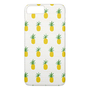 Coque iPhone 8 Plus/7 Plus Ananas tropicaux d'or