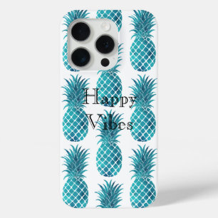 Coque Case-Mate iPhone Ananas tropicaux Turquoise Aqua