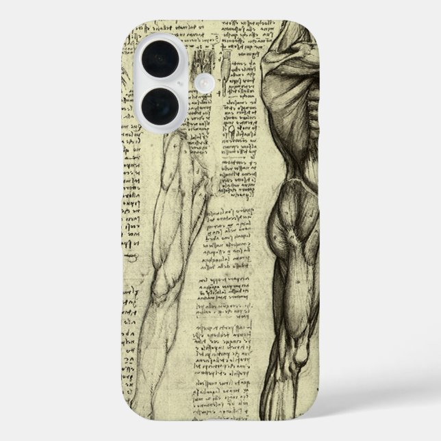 Coques Case-Mate iPhone Anatomie humaine de Léonard de Vinci : muscles de  (Verso)