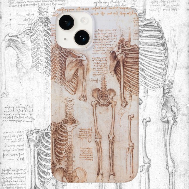 Coques Case-Mate iPhone Anatomie humaine Squelette os par Leonardo da Vinc (Créateur téléchargé)