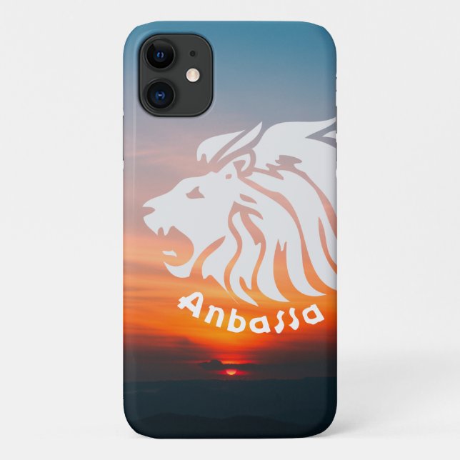 Coques Case-Mate iPhone Anbessa Lion Head Éthiopie (Dos)