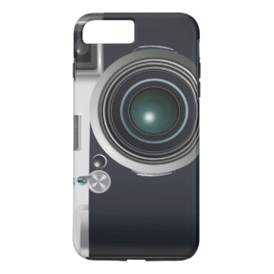 Coque iPhone 8 Plus/7 Plus Ancien appareil photo noir