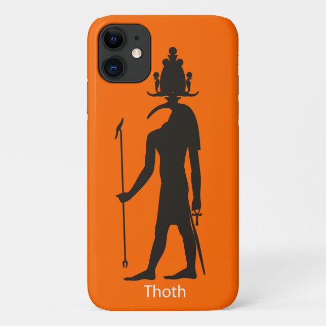 Coques Case-Mate iPhone Ancien Dieu égyptien Thoth Silhouette (Dos)