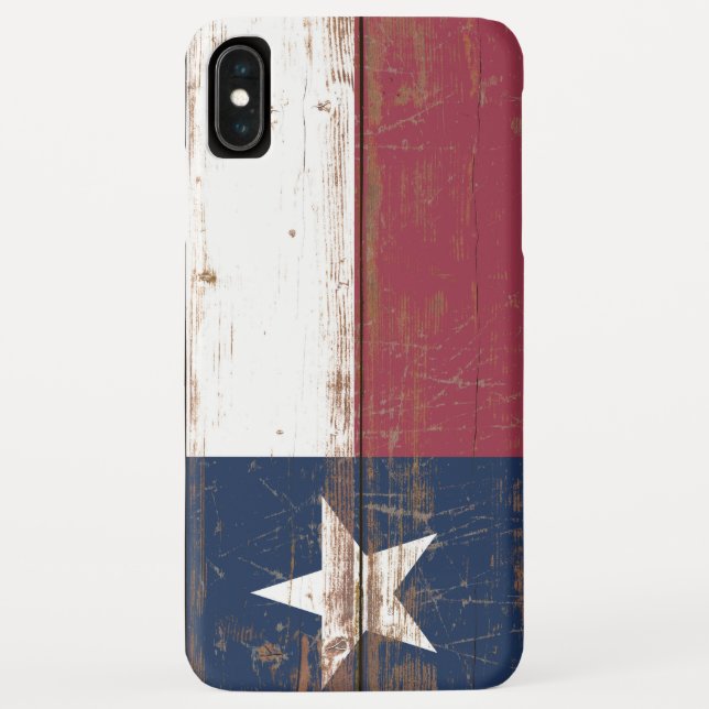 Coques Case-Mate iPhone Ancien drapeau de l'État du Texas en bois (Dos)