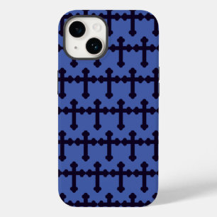 Coque Case-Mate iPhone Ancienne croix chrétienne violette