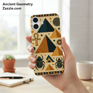 Coque Pour iPhone 16 Plus Ancienne Egypte Mystique Papyrus géométrique