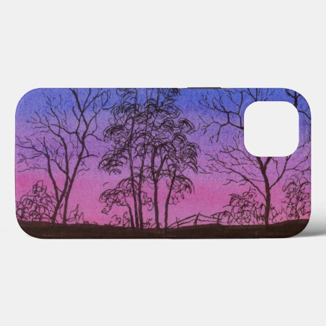 Coques Case-Mate iPhone Ancienne ligne de clôture (Verso (horizontal))