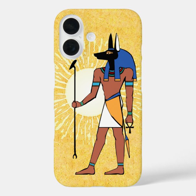 Coques Case-Mate iPhone Ancient Egyptian God Anubis (Verso)