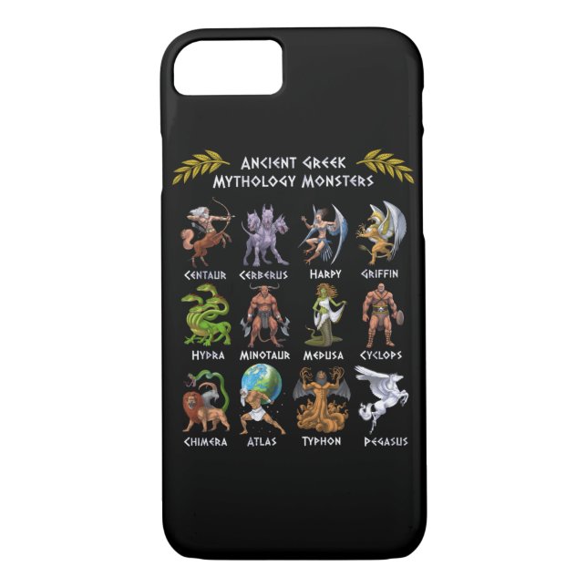 Coques Case-Mate iPhone Ancient Greek Mythology Monsters (Dos)
