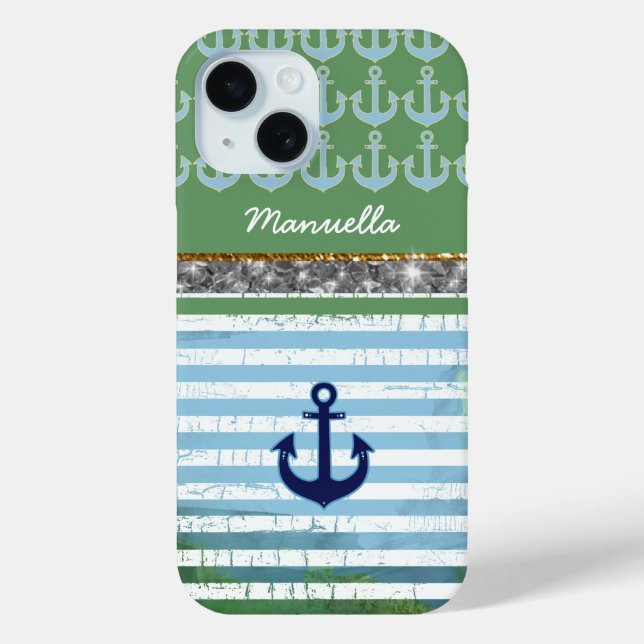 Coques Case-Mate iPhone Ancrage nautique iPhone-6 personnalisé (Verso)