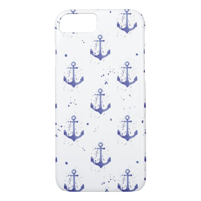 Coques Case-Mate iPhone Ancre d'aquarelle Motif 2 (Dos)