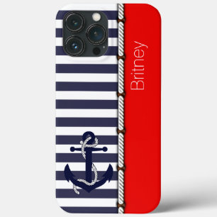 Case-Mate iPhone Case Ancre De Bateau Rétro Personnalisée Motif En Rouge