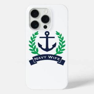 Coque iPhone 15 Pro Ancre des épouses de marine