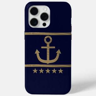 Coque Case-Mate iPhone Ancre dorée, symboles de l'amour.