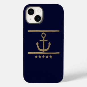Coque Case-Mate iPhone Ancre dorée, symboles de l'amour .