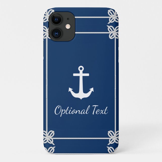 Coques Case-Mate iPhone Ancre en corde Frame Nautique (Dos)