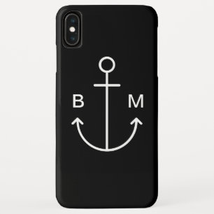 Case-Mate iPhone Case Ancre nautique de bateau de monogramme