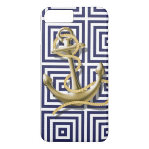 Case-Mate iPhone Case ancre nautique de motif de très bon goût de mari