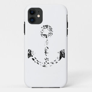 Coque Case-Mate Pour iPhone Ancre noire et blanche superposition de l'oeil lé