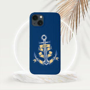 Case-Mate iPhone Case Ancre personnalisée avec ruban sur fond azur