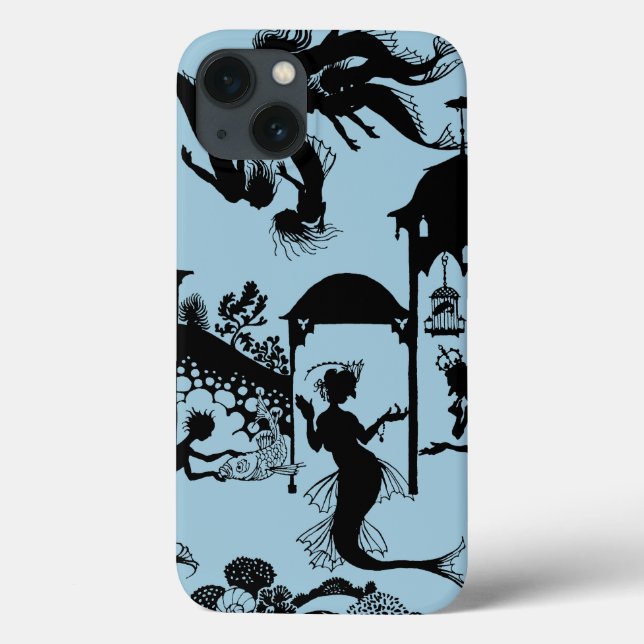 Coques Case-Mate iPhone Andersen : Little Mermaid Silhouette (Verso)