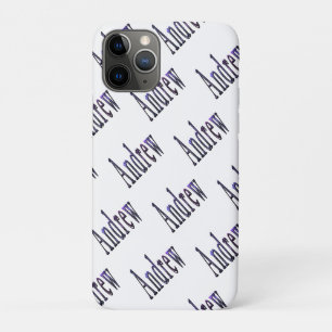 Case-Mate iPhone Case Andrew Nom Dans Nébuleux Bleu,