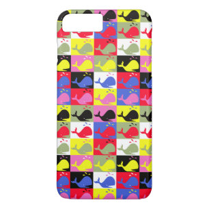 Coque iPhone 7 Plus Andy Whale-Hole™_Lots o' baleines répétant le moti