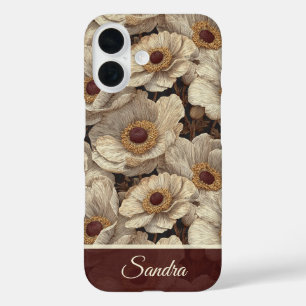 Coque Pour iPhone 16 Anémones de mer Cadeau d'anniversaire Edgy Nom