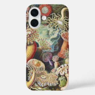 Coque Pour iPhone 16 Anémones de mer de Haeckel Collage d'art de vie na