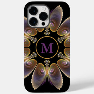 Coque Case-Mate iPhone Ange Abstraite ailes Mandala Monogramme fractal