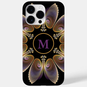 Coque Case-Mate iPhone Ange Abstraite ailes Mandala Monogramme fractal