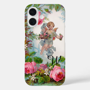 COQUES iPhone 16  ANGE DÉMONIAQUE CUEILLANT DES ROSES ET DES FLEURS 