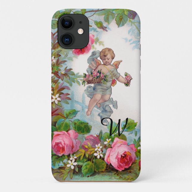 COQUES Case-Mate iPhone ANGE DÉMONIAQUE CUEILLANT DES ROSES ET DES FLEURS  (Dos)