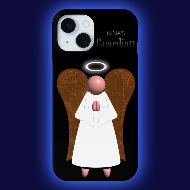 Coques Case-Mate iPhone Ange du gardien rose, (Créateur téléchargé)