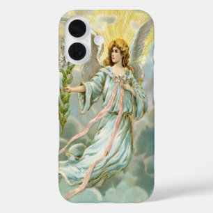 Coque Pour iPhone 16 Ange en bleu