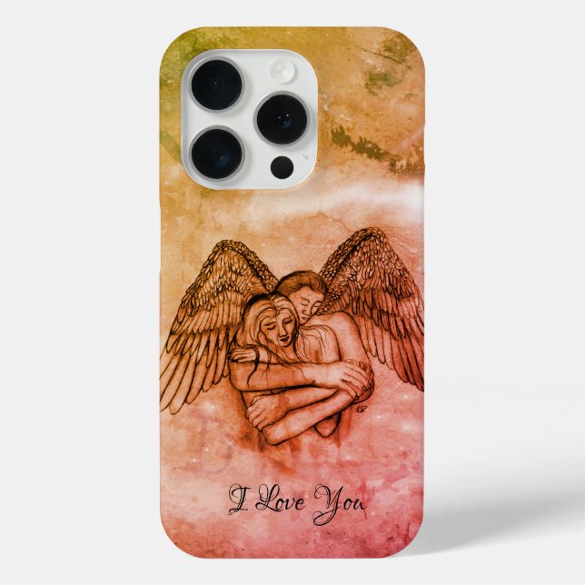 Coques Case-Mate iPhone Ange Éros en amour, je t'aime (Verso)