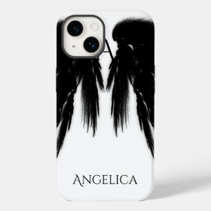 Coque Case-Mate iPhone ANGE NOIR AILES Monogramme